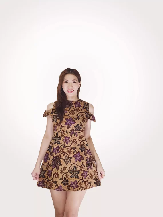 Sleeveless Batik Dress Knee